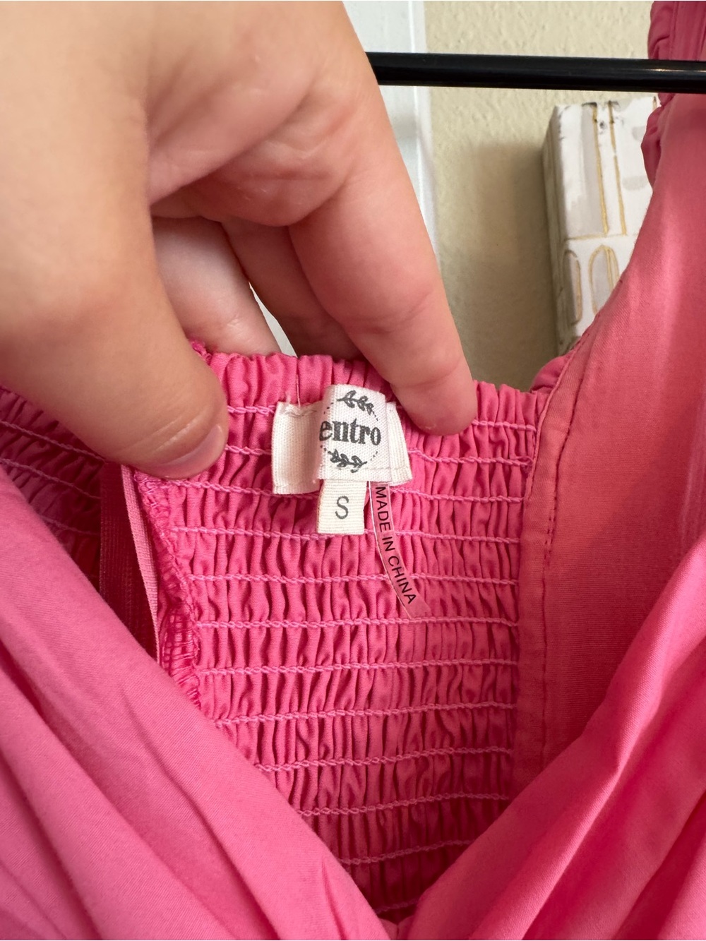 entro Pink Ruffle-Shoulder Mini Dress - Picture 2 of 3